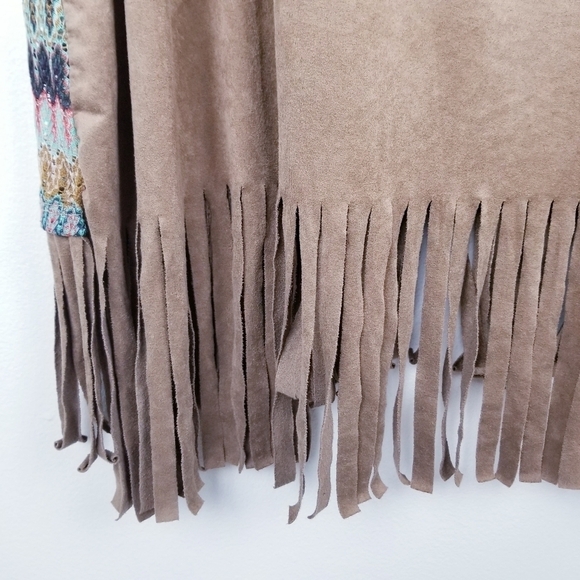 Maurices Boho Elephant Suede Fringe Tank Top - Picture 7 of 7